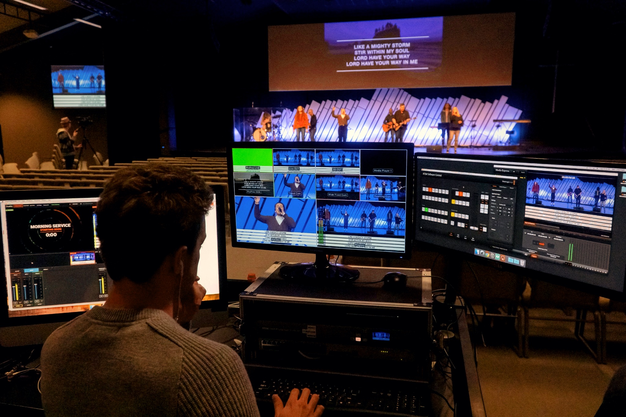 Broadcast Kamera bei Live-Produktion